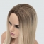 Длинный парик без челки из термоволос 733, цвет Y6-BLOND-MIX пшеничный блондин с темными корнями