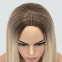 Длинный парик без челки из термоволос 733, цвет Y6-BLOND-MIX пшеничный блондин с темными корнями