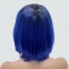 Парик каре BOB цвет T1B-BLUE синий, термоволосы