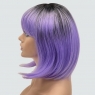 Парик каре BOB цвет T1B-LIGHT PURPLE светлый пурпурный, термоволосы