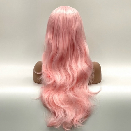 Парик SX157 цвет N18 розовый, термоволосы