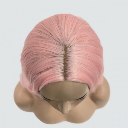 Парик SX157 цвет N18 розовый, термоволосы