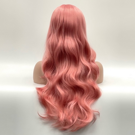 Парик SX157 цвет N20 розовый пудровый, термоволосы