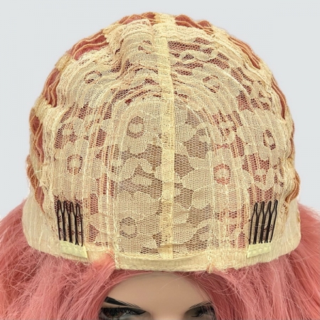 Парик SX157 цвет N20 розовый пудровый, термоволосы