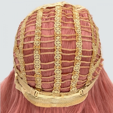 Парик SX157 цвет N20 розовый пудровый, термоволосы