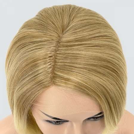Парик с сеткой Hania Lace Front: цвет 15BT613 блондин с осветленными концами