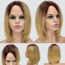 Парик с сеткой Hania Lace Front: цвет 24BYS33 пшеничный блондин с темными с красноватым корнями