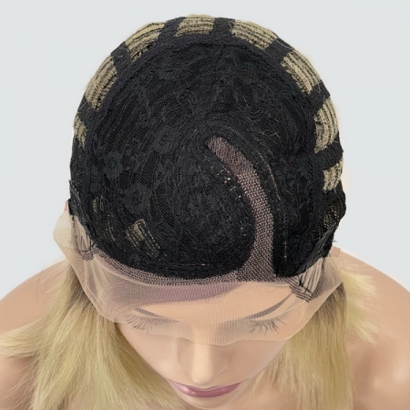Парик с сеткой Hania Lace Front: цвет 24SP613YS4 блондин с темными корнями