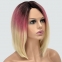 Парик с сеткой Hania Lace Front: цвет 613SPC28-4 блондин с переходом от темных корней к розовому