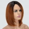 Парик с сеткой Hania Lace Front: цвет 984YS1B каштановый с медным оттенком и темной прикорневой