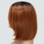 Парик с сеткой Hania Lace Front: цвет 984YS1B каштановый с медным оттенком и темной прикорневой