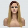 Парик с сеткой Lyryca Lace термоволосы: цвет 24BYS33 пшеничный блондин с темными с красноватым корнями