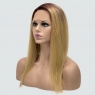 Парик с сеткой Lyryca Lace термоволосы: цвет 24BYS33 пшеничный блондин с темными с красноватым корнями
