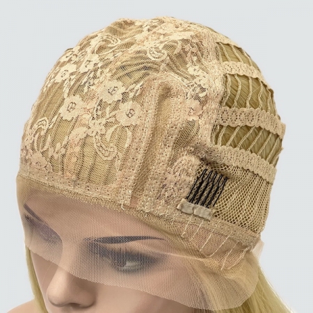 Парик с сеткой Lyryca Lace термоволосы: цвет 26 блондин с пшеничным оттенком